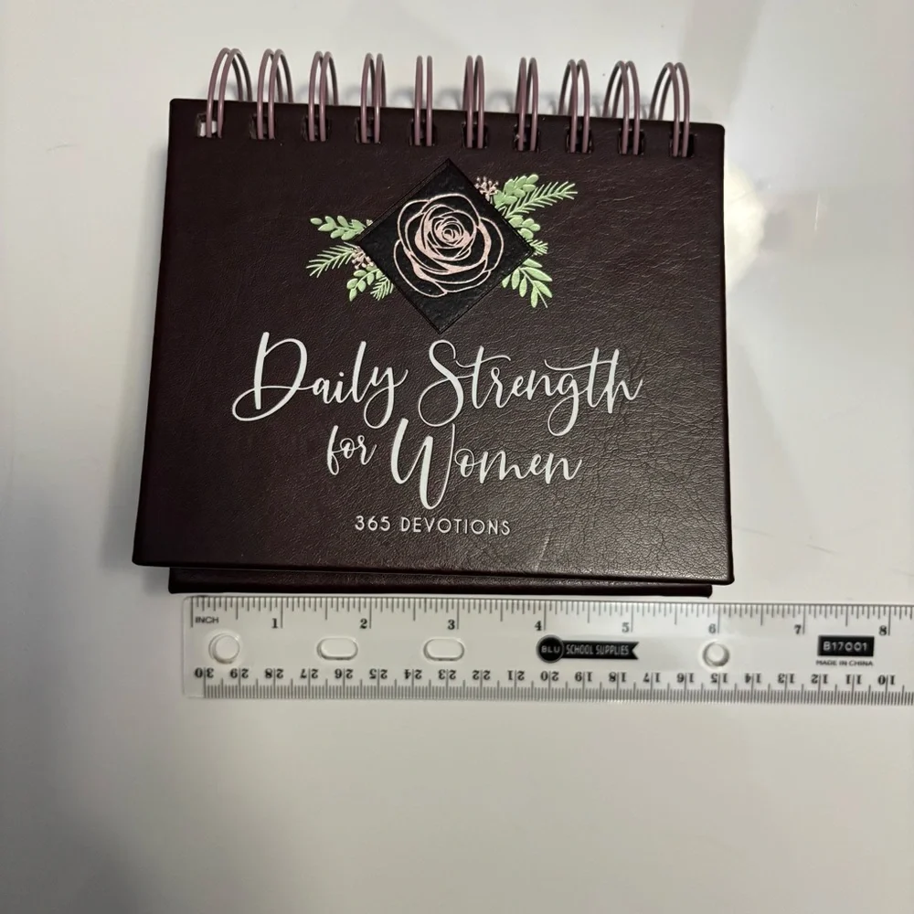 Spiral Devotional Book with Floral Design